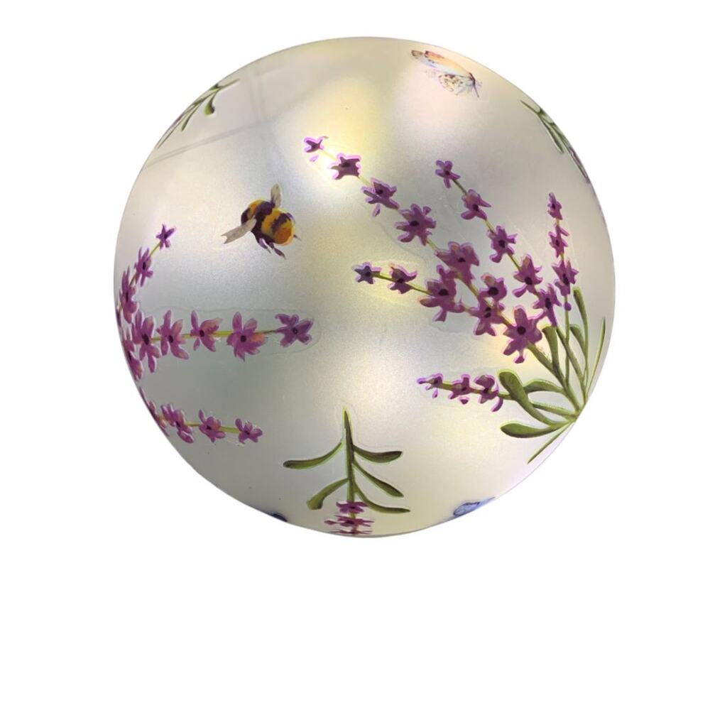 Melrose Acrylic Tabletop Fairy Light Globe Butterfly Bee Flower 5" - Picture 7 of 8